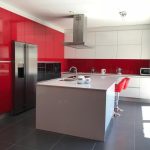 Cores de cozinha, cozinha vermelha SSingular